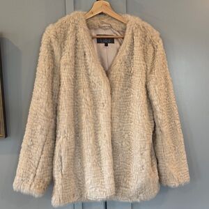 Elegant Cream Teddy Jacket